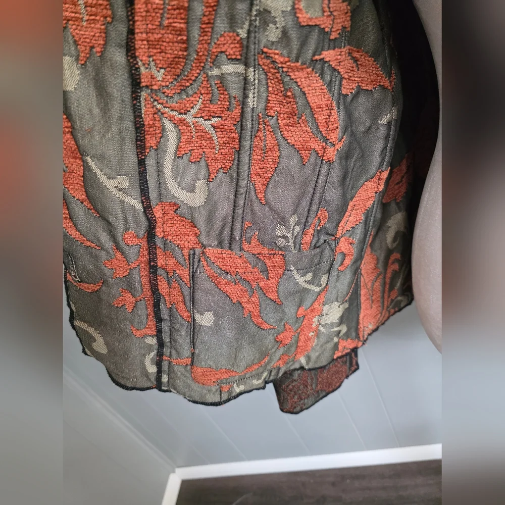 Parsley & Sage Tapestry Reversible Boho Art Blazer Jacket - Picture 11 of 14